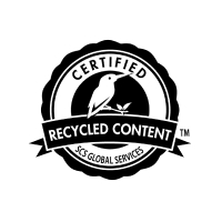 Certification logo certified recycled content